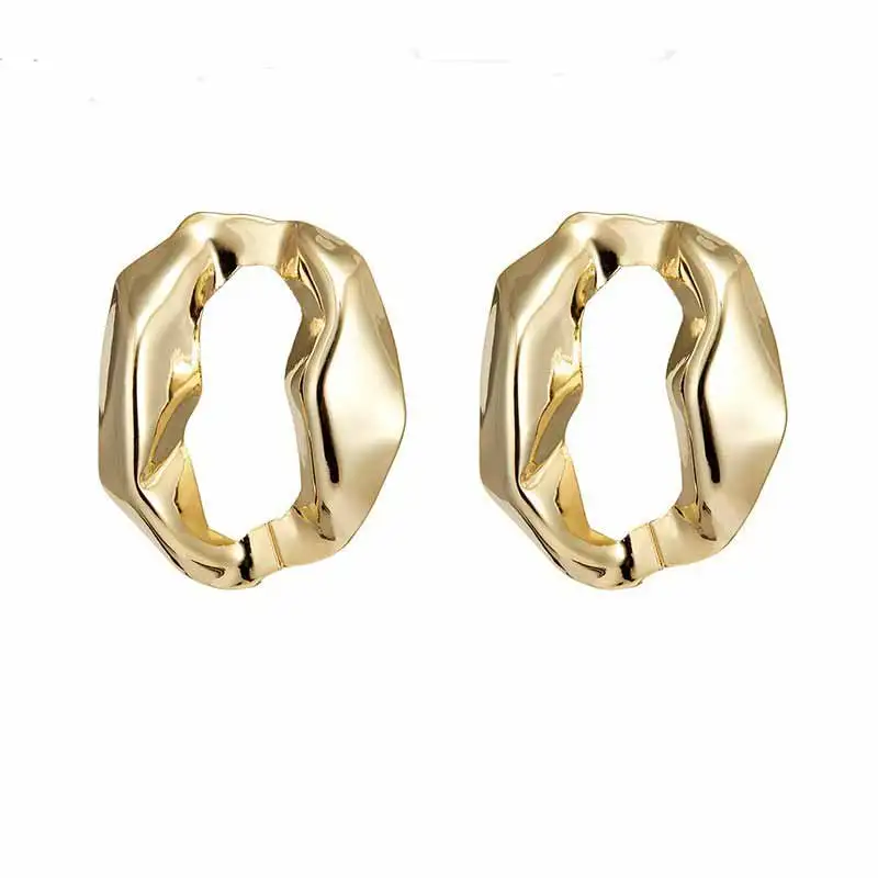 Korean-Fashion Earrings Women 2019 Metal Wide Irregular Circle Geometric Earrings Hyperbole Gold Silver Statement Earrings
Korean-Fashion Earrings Women 2019 Metal Wide Irregular Circle Geometric Earrings Hyperbole Gold Silver Statement Earrings