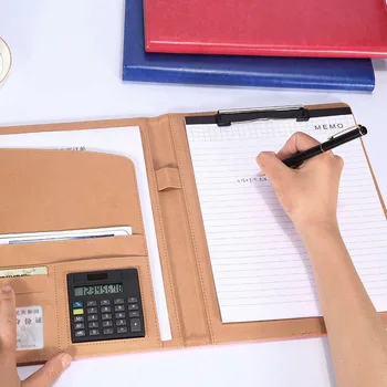 Drop Shipping PU Leather A4 Portable Business Portfolio Folder Document with 8 Digits Calculator Inside Holder Memo Note
Drop Shipping PU Leather A4 Portable Business Portfolio Folder Document with 8 Digits Calculator Inside Holder Memo Note