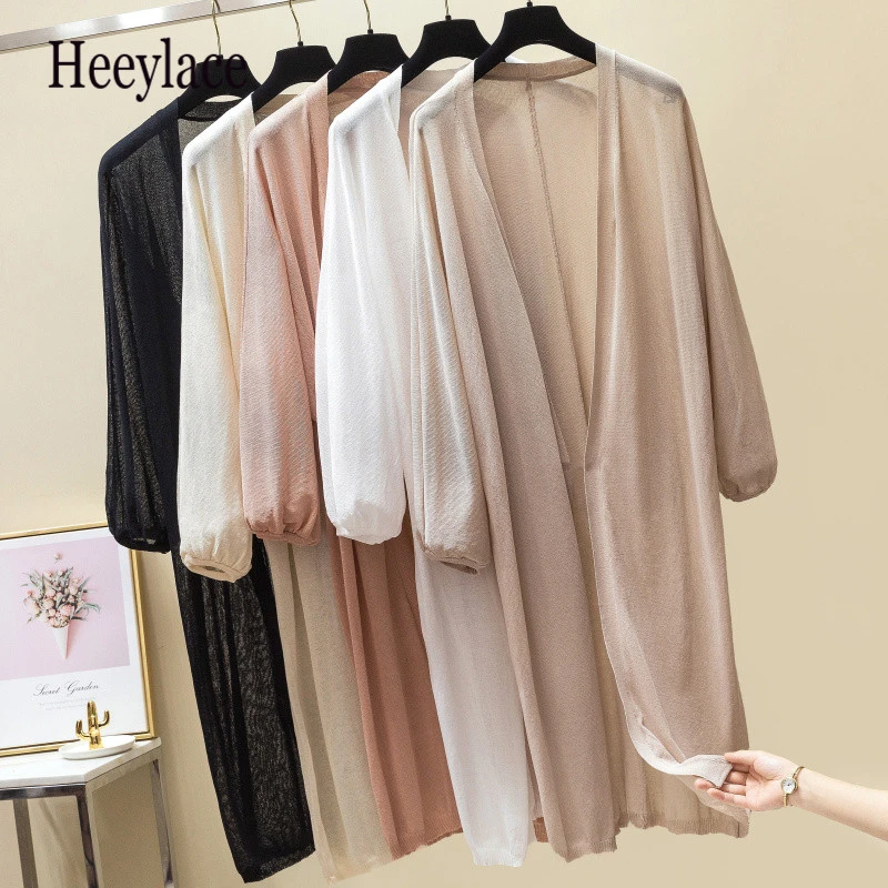 2019 Summer Autumn Air Conditioning Shirt Women's Long Sleeve Loose Ice Silk Sweater Female Cardigan Thin Solid Outerwear Shawl
2019 Summer Autumn Air Conditioning Shirt Women's Long Sleeve Loose Ice Silk Sweater Female Cardigan Thin Solid Outerwear Shawl