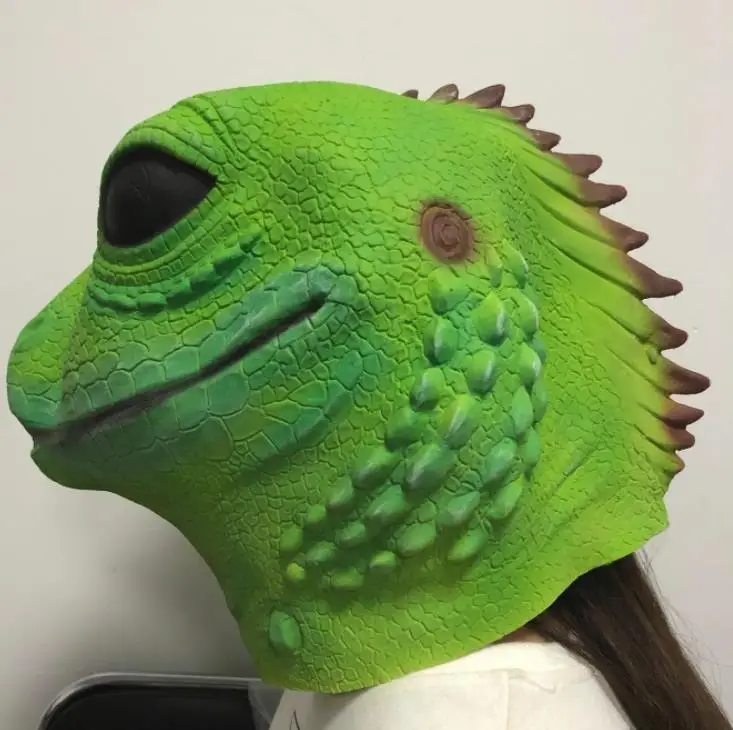 Latex Full Head Reptile Green Lizard High Quality Fancy Dress Carnival Mask Halloween Mask
Latex Full Head Reptile Green Lizard High Quality Fancy Dress Carnival Mask Halloween Mask