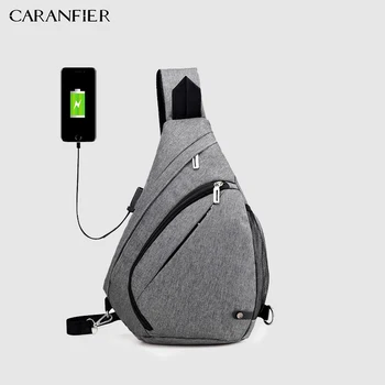 CARANFIER Shoulder Bags USB Charger Design Crossbody Bags Multi-function Small Travel Chest Bags for Men Casual Messenger Packs
CARANFIER Shoulder Bags USB Charger Design Crossbody Bags Multi-function Small Travel Chest Bags for Men Casual Messenger Packs