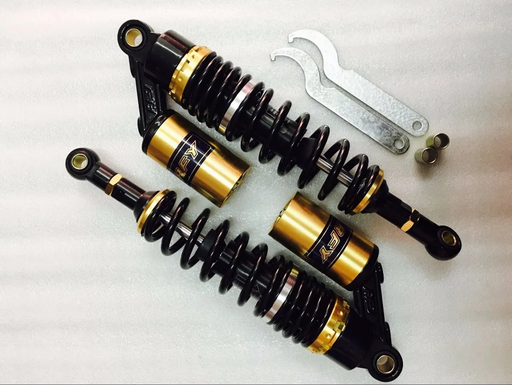 7MM + 7,5 MM spring 340mm RFY пневматические амортизаторы для мотоцикла для скутера Gokart мопеда Quad ATV внедорожные велосипеды 150cc-750cc Gold
7MM + 7,5 MM spring 340mm RFY пневматические амортизаторы для мотоцикла для скутера Gokart мопеда Quad ATV внедорожные велосипеды 150cc-750cc Gold