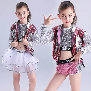 New Children Jazz Dance Costume Sequined Girl Hip Hop Performance Suits Modern Dance Party Costumes Cheerleading Clothing
New Children Jazz Dance Costume Sequined Girl Hip Hop Performance Suits Modern Dance Party Costumes Cheerleading Clothing