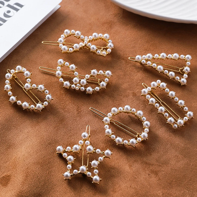 Japan and Korea Simple Love Heart Circle Word Clip Pentagram Stars Triangle Geometry Pearl Hairpin Bangs Clips Women Headwear
Japan and Korea Simple Love Heart Circle Word Clip Pentagram Stars Triangle Geometry Pearl Hairpin Bangs Clips Women Headwear