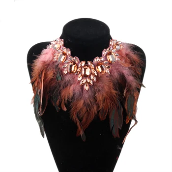 ZMZY Big Chunky Statement Crystal Pendant Crystal Necklace Luxury Style Feather Collar Choker Jewelry For Women 
ZMZY Big Chunky Statement Crystal Pendant Crystal Necklace Luxury Style Feather Collar Choker Jewelry For Women