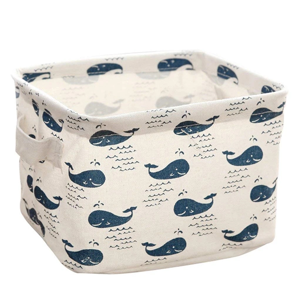 Durable & Waterproof Linen Desk Storage Box Large Capacity Whale Printing Organizer Basket Hand-Held Multi-Function Storage Case
Durable & Waterproof Linen Desk Storage Box Large Capacity Whale Printing Organizer Basket Hand-Held Multi-Function Storage Case