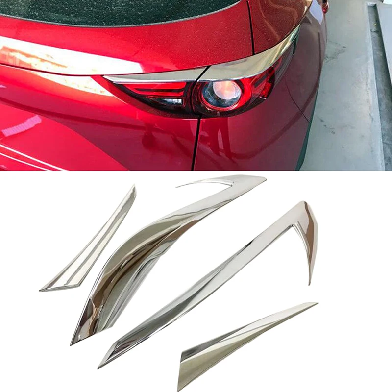 ABS Chrome Rear Tail Light Eyebrow Cover Trim 4pcs For Mazda CX-5 CX5 2nd Gen 2017 2018 Car styling
ABS Chrome Rear Tail Light Eyebrow Cover Trim 4pcs For Mazda CX-5 CX5 2nd Gen 2017 2018 Car styling