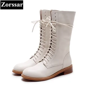 {Zorssar} 2018 NEW Fashion Women Knight Boots Flat heel Mid-Calf boots Leisure flats womens Motorcycle boots winter female shoes
{Zorssar} 2018 NEW Fashion Women Knight Boots Flat heel Mid-Calf boots Leisure flats womens Motorcycle boots winter female shoes