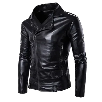 2017 Autumn Fashion Men's Leather Jacket Slim Motorcycle PU leather Coat High Quality M-5XL
2017 Autumn Fashion Men's Leather Jacket Slim Motorcycle PU leather Coat High Quality M-5XL