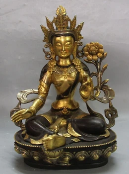 shitou 002663 12" China Purple Bronze 24K Gold Pure Silver Seat Lotus Green Tara Buddha Statue
shitou 002663 12" China Purple Bronze 24K Gold Pure Silver Seat Lotus Green Tara Buddha Statue