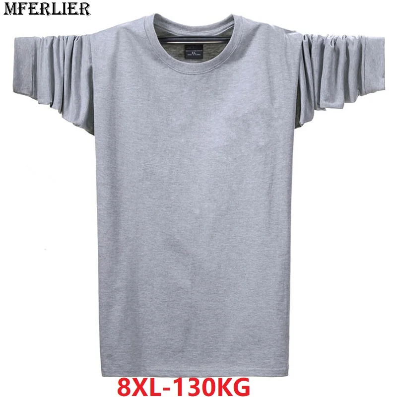 MFERLIER autumn winter men t-shirt long sleeve green black Casual large size 6XL 7XL 8XL loose solid color tShirts cotton simple
MFERLIER autumn winter men t-shirt long sleeve green black Casual large size 6XL 7XL 8XL loose solid color tShirts cotton simple