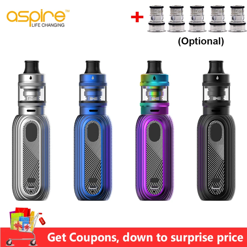 Оригинальный комплект Aspire Reax mini 1600 мАч встроенный аккумулятор Mini вейп 3 5 мл бак