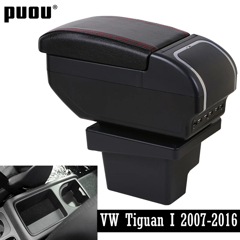 Armrest For Volkswagen VW Tiguan I 2007-2016 Dual layer Large space Central Store Content box with cup holder ashtray USB Chargi
Armrest For Volkswagen VW Tiguan I 2007-2016 Dual layer Large space Central Store Content box with cup holder ashtray USB Chargi
