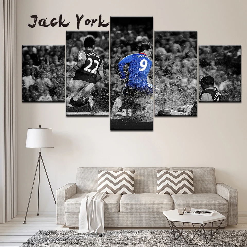 Canvas Painting Fernando Torres Chelsea BW Football 5 Pieces Wall Art Painting Modular Wallpapers Poster Print Home Decor
Canvas Painting Fernando Torres Chelsea BW Football 5 Pieces Wall Art Painting Modular Wallpapers Poster Print Home Decor
