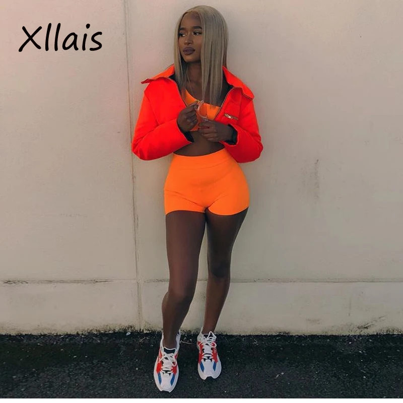 XLLAIS short sets for women 2 piece set clothes 2019 Neon Orange Red Color Sexy Tank Tops and Shorts Street Thick Tracksuits
XLLAIS short sets for women 2 piece set clothes 2019 Neon Orange Red Color Sexy Tank Tops and Shorts Street Thick Tracksuits