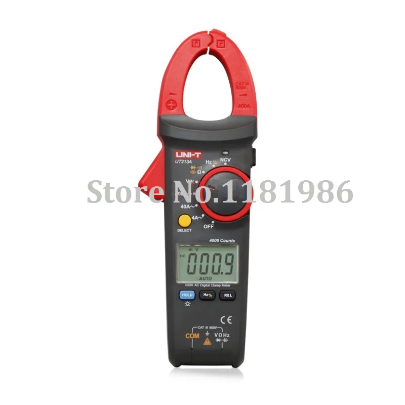 UNI-T UT213A UT-213A LCD 600V/400A AC Digital Clamp Meter Multimeters 10Hz~1MHz Digital Clamp Multimeter
UNI-T UT213A UT-213A LCD 600V/400A AC Digital Clamp Meter Multimeters 10Hz~1MHz Digital Clamp Multimeter