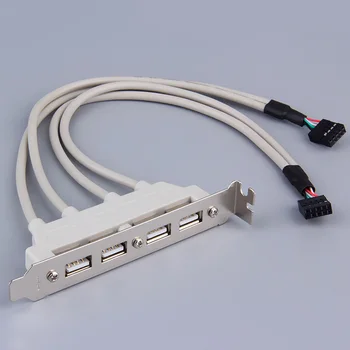 High Quality 4-Ports USB2.0 Hub With 9 Pin Header Rear Panel Expansion Bracket Host Adapter Cable PC Motherboard USB Hub
High Quality 4-Ports USB2.0 Hub With 9 Pin Header Rear Panel Expansion Bracket Host Adapter Cable PC Motherboard USB Hub