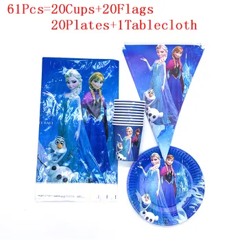 Cartoon Frozen Elsa Anna 61Pcs/31Pcs Event Party Paper Banner Friend Girl Birthday Party Cups Plates Flags Tablecover Supply
Cartoon Frozen Elsa Anna 61Pcs/31Pcs Event Party Paper Banner Friend Girl Birthday Party Cups Plates Flags Tablecover Supply