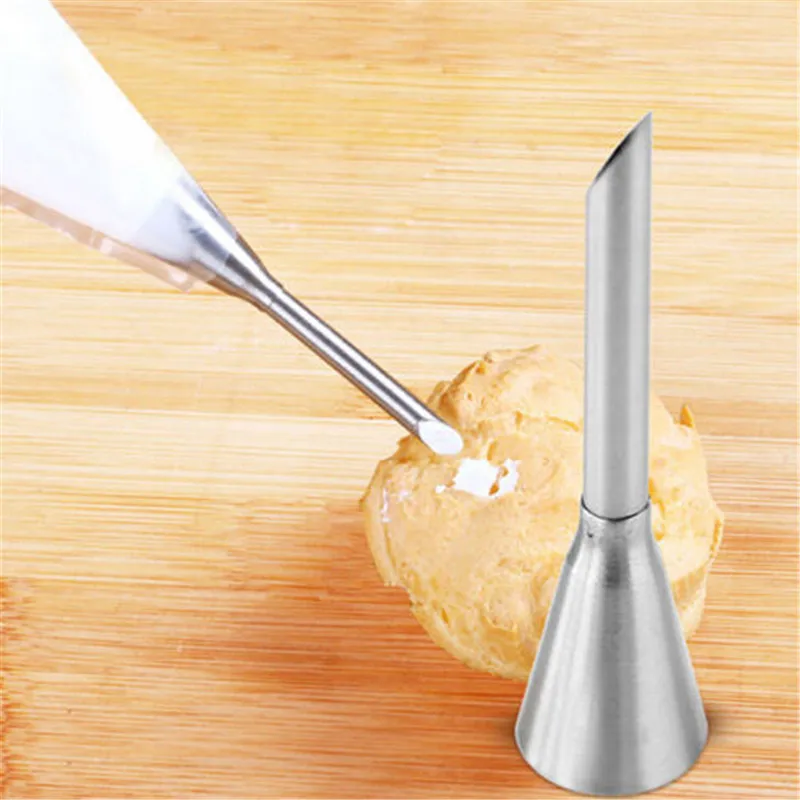 1Pcs Cream Icing Piping Nozzle Tip Stainless Steel Long Puff Nozzle Tip Set Decorating Tool Pastry Decorations
1Pcs Cream Icing Piping Nozzle Tip Stainless Steel Long Puff Nozzle Tip Set Decorating Tool Pastry Decorations