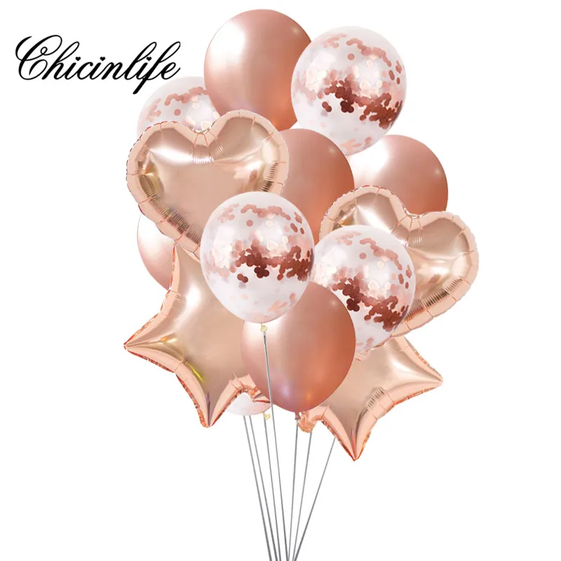 Chicinlife 10PCS Rose Gold Foil balloon Bachelorette Hen Party Bridal Shower Wedding Birthday Ballon decoration supplies
Chicinlife 10PCS Rose Gold Foil balloon Bachelorette Hen Party Bridal Shower Wedding Birthday Ballon decoration supplies