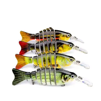 4pk 11.2cm/14g Multi Jointed Fishing Lures Bait Bionic Fish Minow Crankbait Pike Musky Swimbait Sinking #6 Trebel Hook Tackle
4pk 11.2cm/14g Multi Jointed Fishing Lures Bait Bionic Fish Minow Crankbait Pike Musky Swimbait Sinking #6 Trebel Hook Tackle