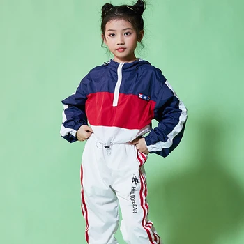 Jazz Dance Clothes Hip-hop Girl's Performance Costume Practice Stage Costume Long Sleeve Sport Suit BL1028
Jazz Dance Clothes Hip-hop Girl's Performance Costume Practice Stage Costume Long Sleeve Sport Suit BL1028