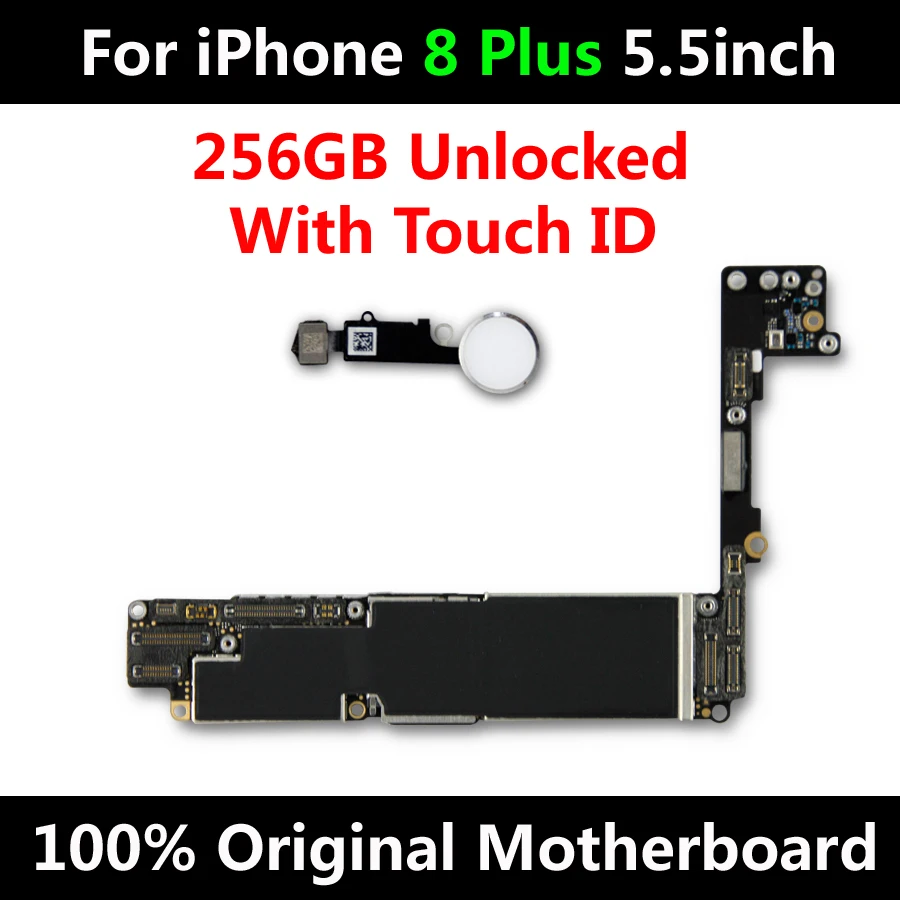Full Unlock Motherboard For iPhone 8 Plus 5.5inch 256GB Original Mainboard With Touch ID IOS System Whole Logic Board
Full Unlock Motherboard For iPhone 8 Plus 5.5inch 256GB Original Mainboard With Touch ID IOS System Whole Logic Board