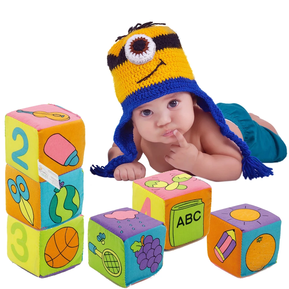 6PCS/set Soft Crumb Cube Educational Blocks Toys for Children Cubes Rattles Cloth Building Babies Infant Early Educational Toys
6PCS/set Soft Crumb Cube Educational Blocks Toys for Children Cubes Rattles Cloth Building Babies Infant Early Educational Toys