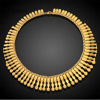 Yesucan Top Copper Tassel Collor Chokers Jewelry Neck Bib Torques Chain Tassels Statement Necklace Pendant Women Weeding Jewelry
Yesucan Top Copper Tassel Collor Chokers Jewelry Neck Bib Torques Chain Tassels Statement Necklace Pendant Women Weeding Jewelry
