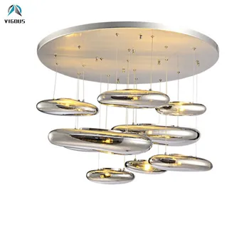 Post Modern Lustre Chrome Led 3 Light Dimmable Ceiling Light Living Room Luminarias Led Ceiling Lamp Indoor Lighting Fixtures
Post Modern Lustre Chrome Led 3 Light Dimmable Ceiling Light Living Room Luminarias Led Ceiling Lamp Indoor Lighting Fixtures