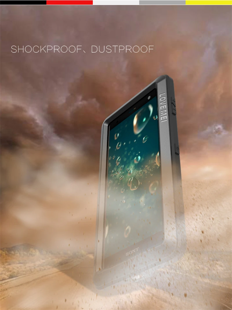 Love Mei Waterproof Case For Sony Xperia XZ2 (4)