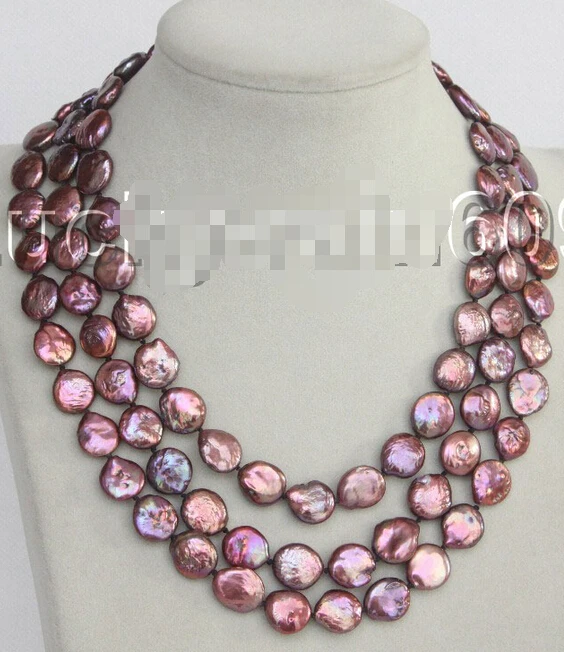 FREE shipping>>>> adjustable 3row 12mm coin fastener wine red pearls necklace E9085 new
FREE shipping>>>> adjustable 3row 12mm coin fastener wine red pearls necklace E9085 new