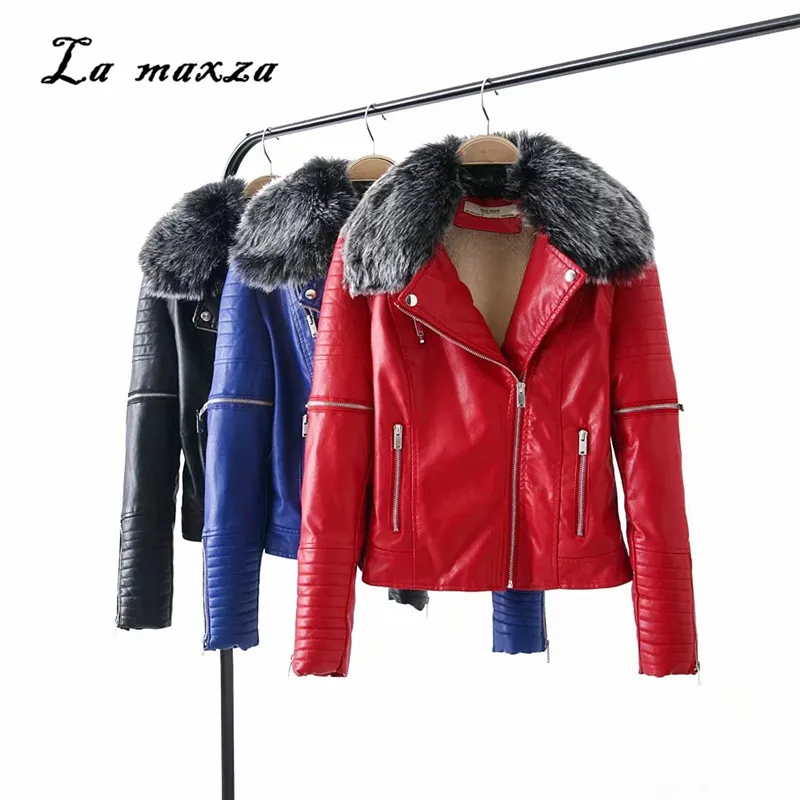 2018 Women Autumn PU Warm Leather Jacket Moto & Biker Sexy Crop Parkas Streetwear Coats and Jackets Women
2018 Women Autumn PU Warm Leather Jacket Moto & Biker Sexy Crop Parkas Streetwear Coats and Jackets Women