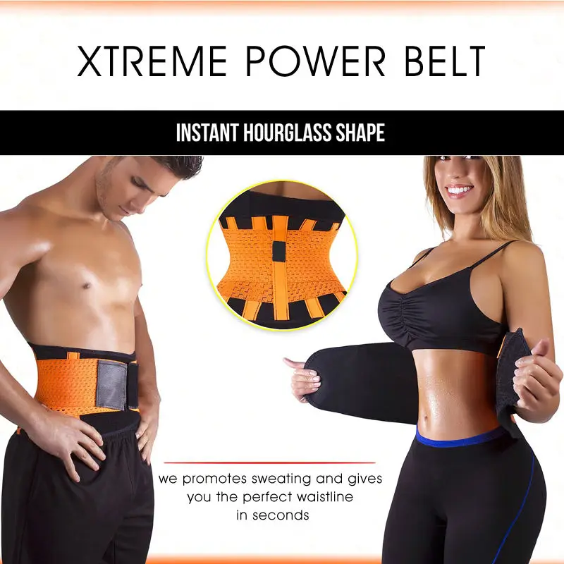 Women-Men-Waist-Support-Belt-Corset-S-XXL-Orange-Xtreme-Hot-Belt-Orthopedic-Back-Brace-for