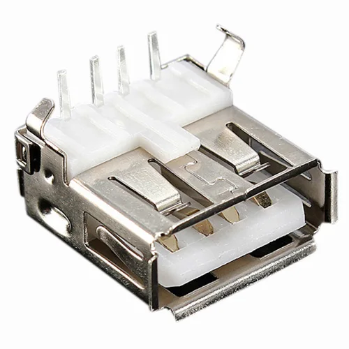 10 шт. USB Type-A гнездо для монтажа на печатную плату разъем под прямым углом 4 Pin