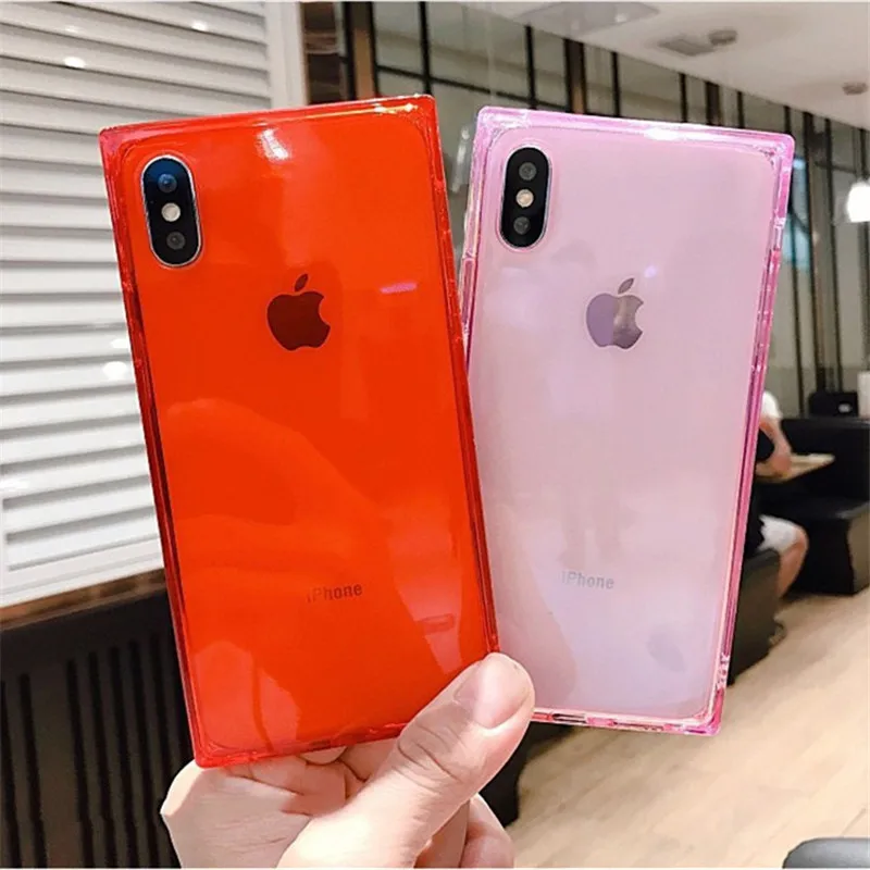 2019 Square Phone Capa For iPhone XS Max Case Transparent Color Coque Soft Clear Back Cover For iPhone XR X 5 5S SE6 6S 7 8 Plus
2019 Square Phone Capa For iPhone XS Max Case Transparent Color Coque Soft Clear Back Cover For iPhone XR X 5 5S SE6 6S 7 8 Plus
