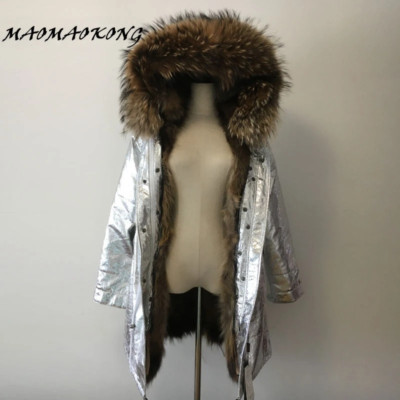2017 long winter jacket women outwear thick parkas raccoon natural real fur collar coat hooded warm genuine Raccoon Fur liner
2017 long winter jacket women outwear thick parkas raccoon natural real fur collar coat hooded warm genuine Raccoon Fur liner