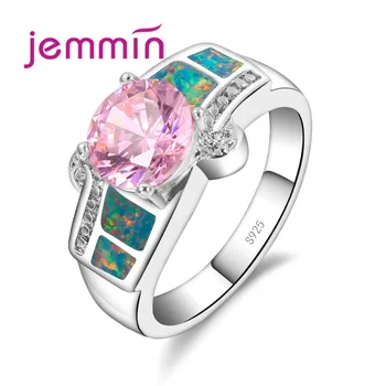 Fashion Geometric Blue Fire Opal Rings for Women/Men Wedding Jewelry 925 Sterling Silver Pink CZ Engagement Ring 
Fashion Geometric Blue Fire Opal Rings for Women/Men Wedding Jewelry 925 Sterling Silver Pink CZ Engagement Ring