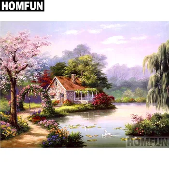 HOMFUN Full Square/Round Drill 5D DIY Diamond Painting "Garden House" Embroidery Cross Stitch 5D Home Decor Gift A06557
HOMFUN Full Square/Round Drill 5D DIY Diamond Painting "Garden House" Embroidery Cross Stitch 5D Home Decor Gift A06557