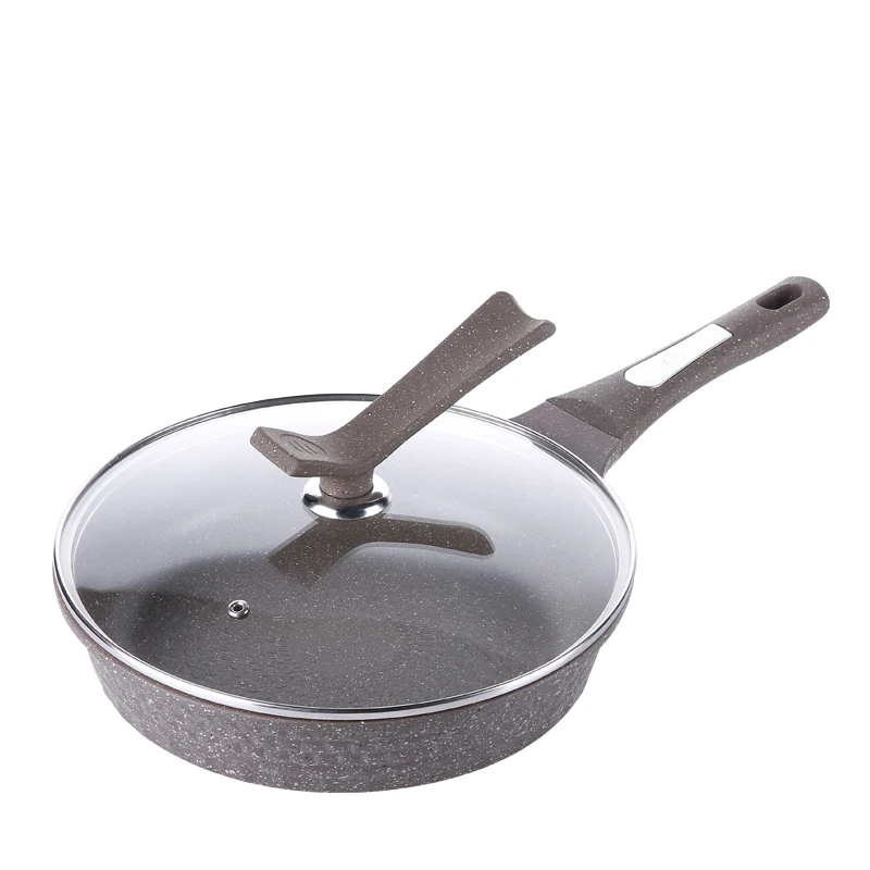 Korean stone tower Pan casting non stick pan Glass upright cover general use for gas and induction
Korean stone tower Pan casting non stick pan Glass upright cover general use for gas and induction
