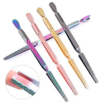 1pc Rainbow Steel Cuticle Pusher Manicure Cleaner Gel Polish Remover Nail Extension Tips Styling Clip Nail Art Tools LAST01-04
1pc Rainbow Steel Cuticle Pusher Manicure Cleaner Gel Polish Remover Nail Extension Tips Styling Clip Nail Art Tools LAST01-04
