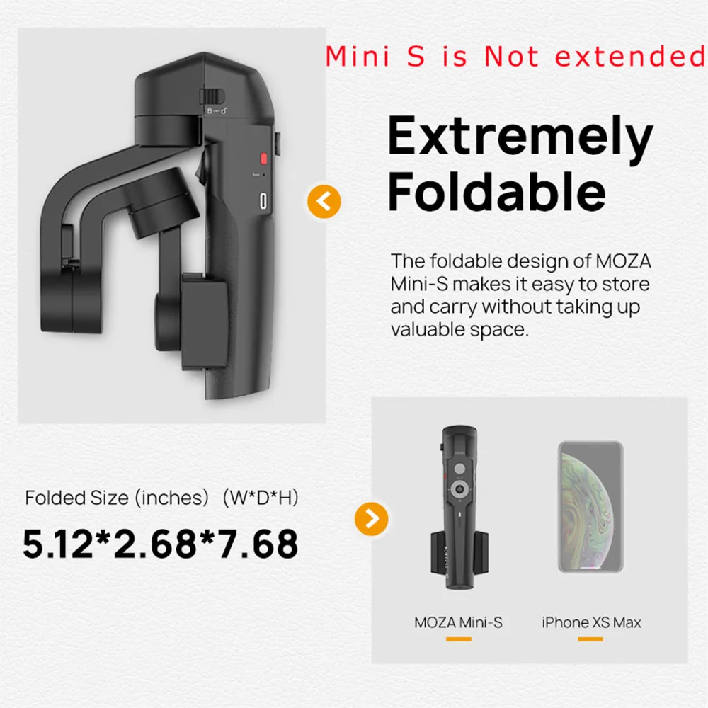 NEW-MOZA-MINI-S-3-Axis-Foldable-Pocket-Sized-Handheld-Gimbal-Stabilizer-MINI-S-for-iPhone 副本