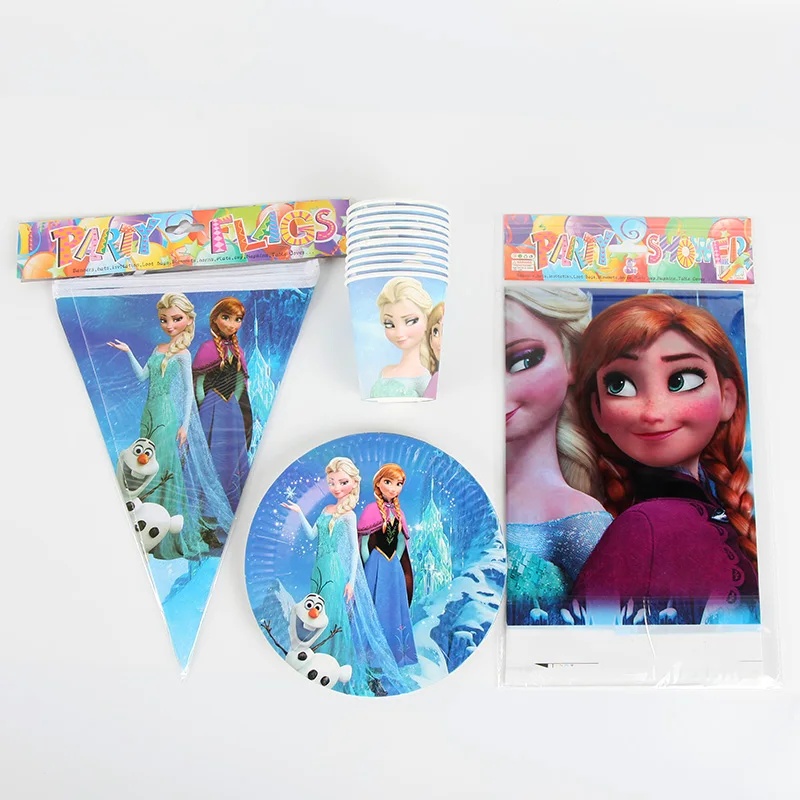 Frozen theme Tableware Set total 31 pcs Cup+Plate+Banner+Tablecover Children grils Birthday Party Supplies Decorations
Frozen theme Tableware Set total 31 pcs Cup+Plate+Banner+Tablecover Children grils Birthday Party Supplies Decorations