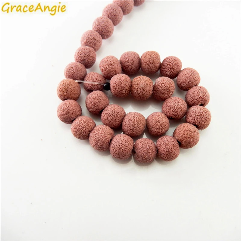 GraceAngie 30PCS Pink Volcanic Round Stone Handmade Lava Rock Essential Oil DIY Necklace Bracelet Jewelry Accessories Findings
GraceAngie 30PCS Pink Volcanic Round Stone Handmade Lava Rock Essential Oil DIY Necklace Bracelet Jewelry Accessories Findings