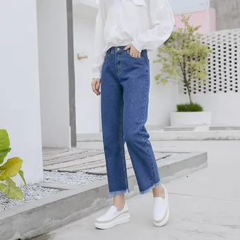 New 2018 Autumn Women Blue Long Plus Size Jeans High Waist Casual Wide Leg Pants Female Pockets Tassel Denim Pants
New 2018 Autumn Women Blue Long Plus Size Jeans High Waist Casual Wide Leg Pants Female Pockets Tassel Denim Pants