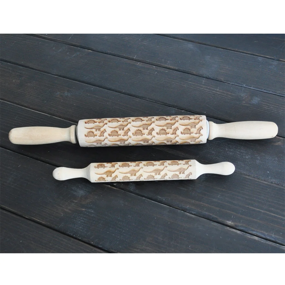 Dinosaur Embossing Rolling Pin Engraved with Dinosaur for embossed cookies engraved rolling pin
Dinosaur Embossing Rolling Pin Engraved with Dinosaur for embossed cookies engraved rolling pin