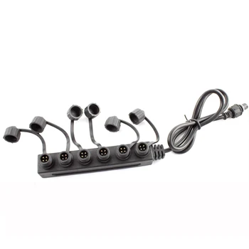 2PIN/4PIN Connector Waterproof IP67 6-way Junction Box Socket with Screw Cap (FOR LED Deck Light/Floor Light/Underground Light)
2PIN/4PIN Connector Waterproof IP67 6-way Junction Box Socket with Screw Cap (FOR LED Deck Light/Floor Light/Underground Light)