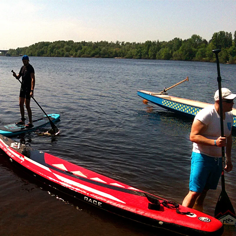 Red surfboard stand up Red surfboard stand up