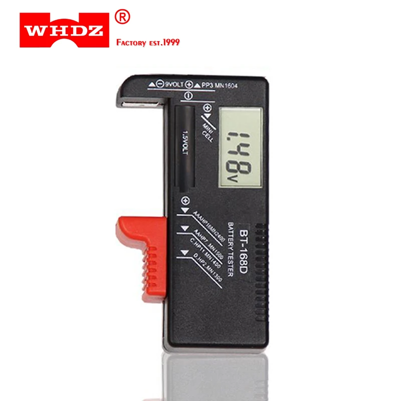 

WHDZ BT-168D High Quality Universal Digital Display Battery Capacity Tester 1.5V/9V