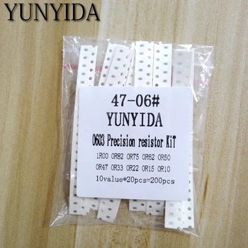 200PCS 1% 0603 SMD resistors assorted DIY kit set ,10 valueX20pcs=200pcs 1R00 R820 R750 R620 R500 R470 R330 R220 R150 R100
200PCS 1% 0603 SMD resistors assorted DIY kit set ,10 valueX20pcs=200pcs 1R00 R820 R750 R620 R500 R470 R330 R220 R150 R100
